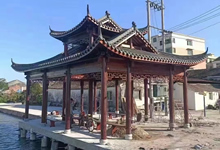 戶外木結構長廊涼亭價格，古建涼亭廠家聯系方式